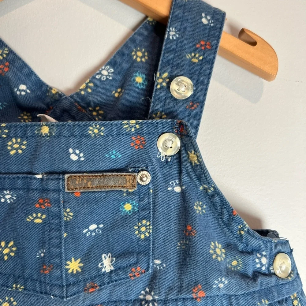 Old Navy Baby Skirtall Floral AOP Leather Patches 6-12M Baby Girls - Picture 2 of 5